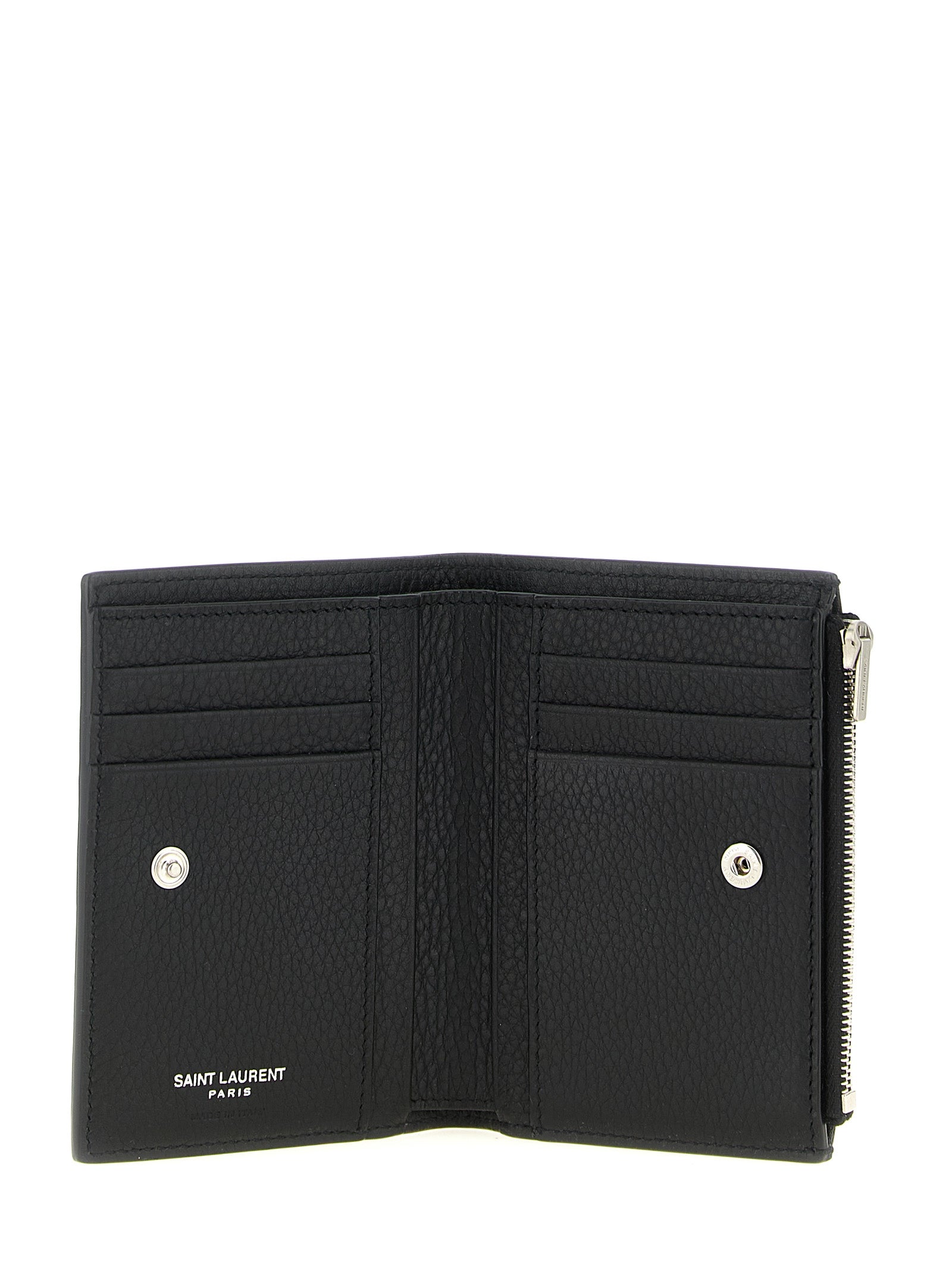 Saint Laurent Black Calfskin Bi-fold Wallet