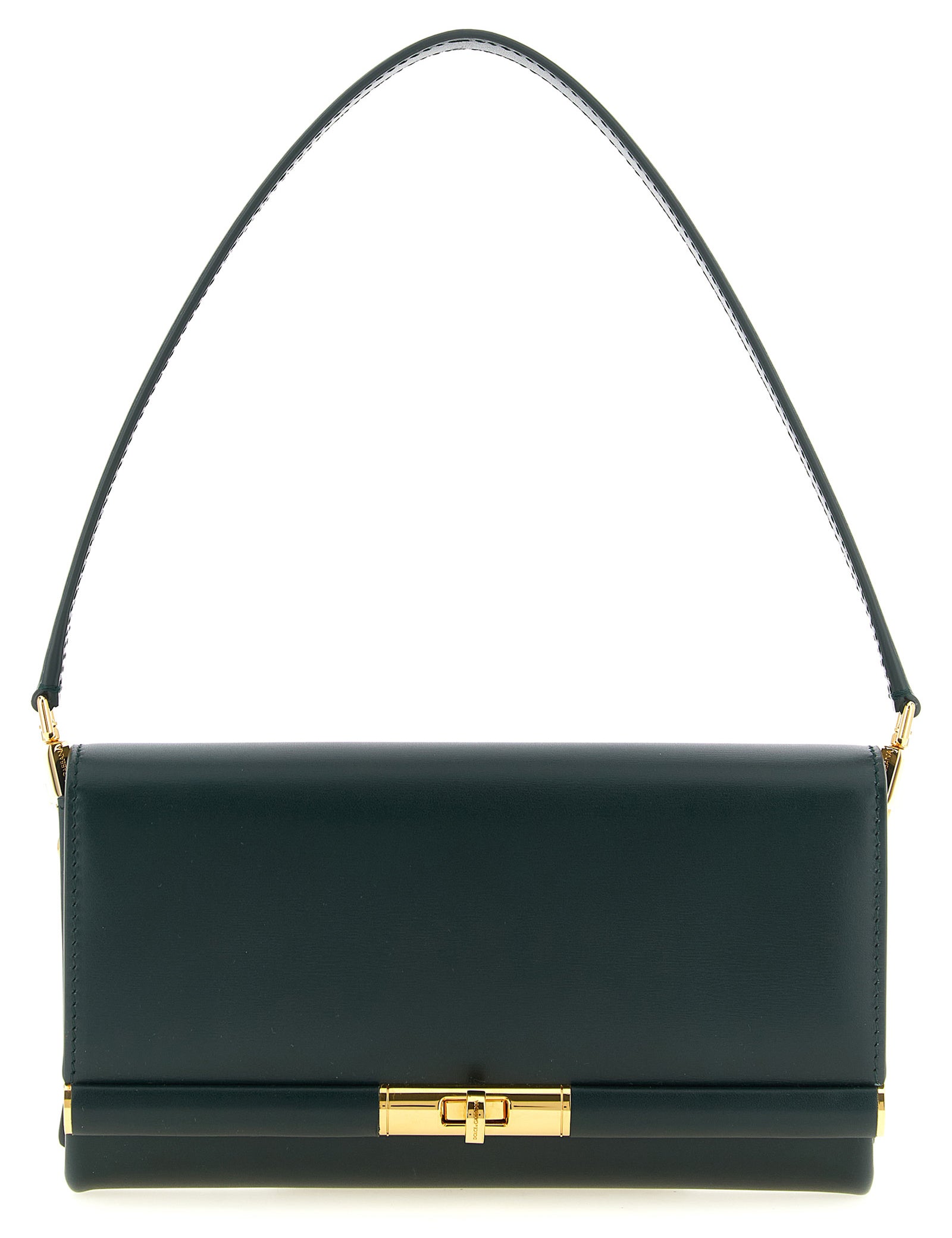 Dolce & Gabbana Green Calfskin Shoulder Bag
