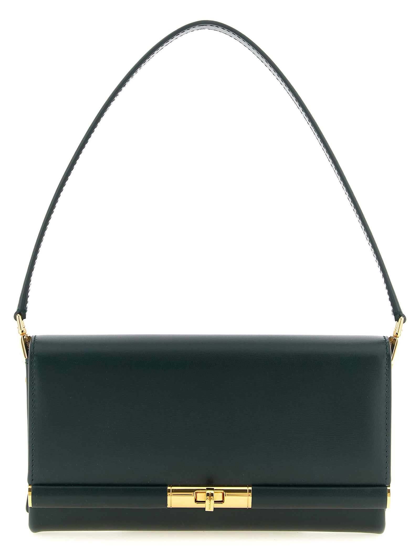 Dolce & Gabbana Green Calfskin Shoulder Bag