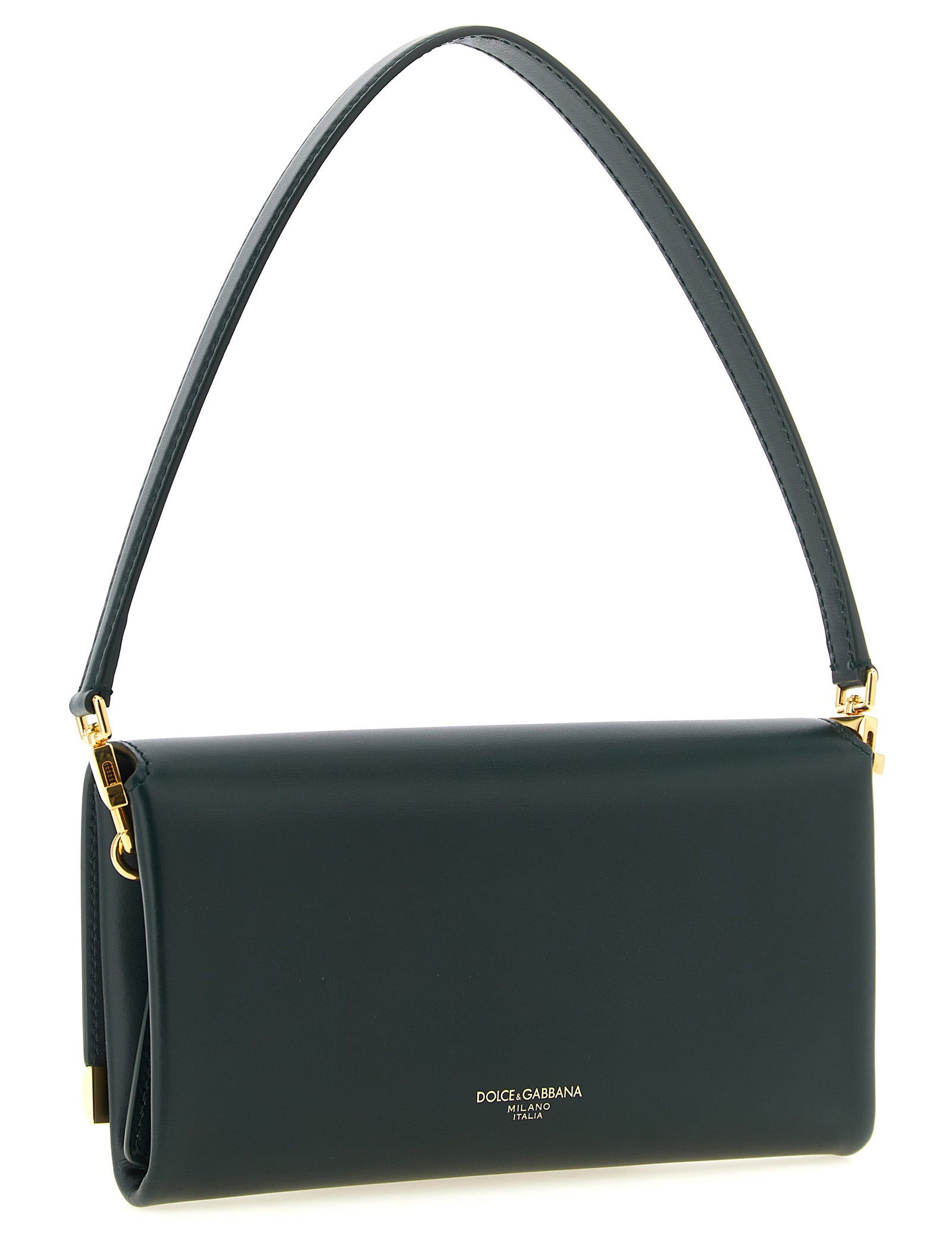 Dolce & Gabbana Green Calfskin Shoulder Bag