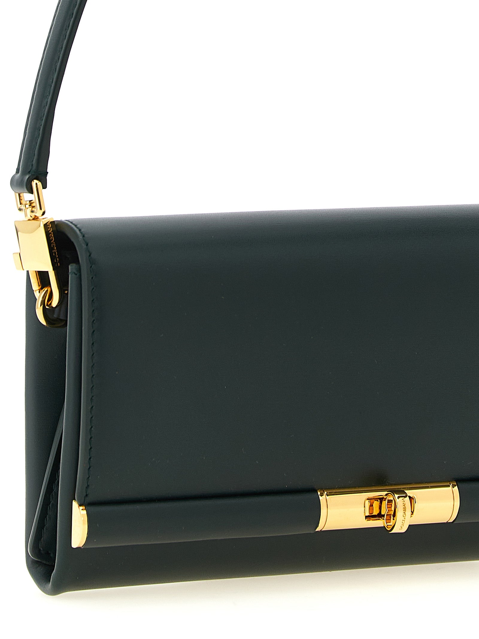 Dolce & Gabbana Green Calfskin Shoulder Bag
