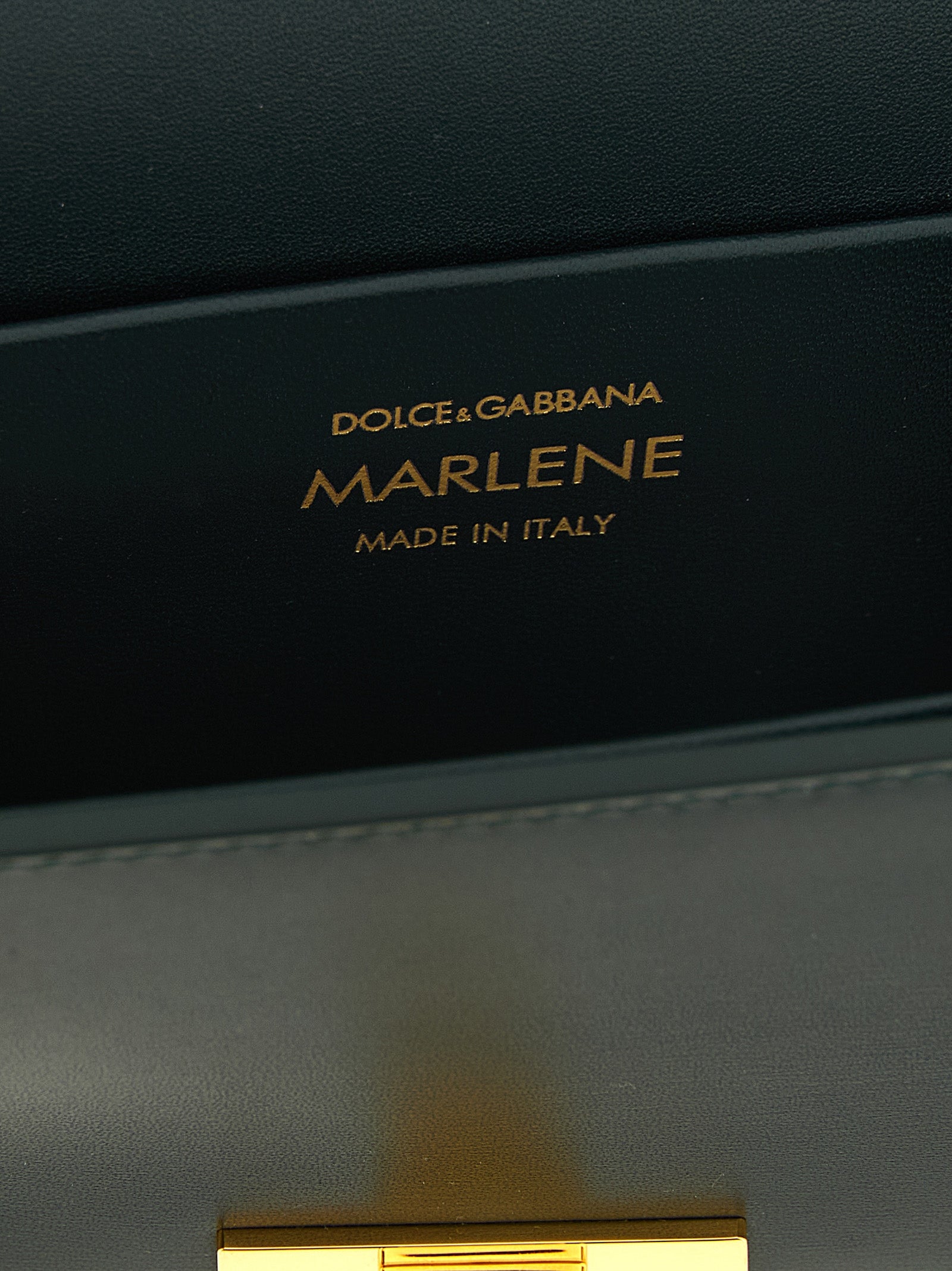 Dolce & Gabbana Green Calfskin Shoulder Bag