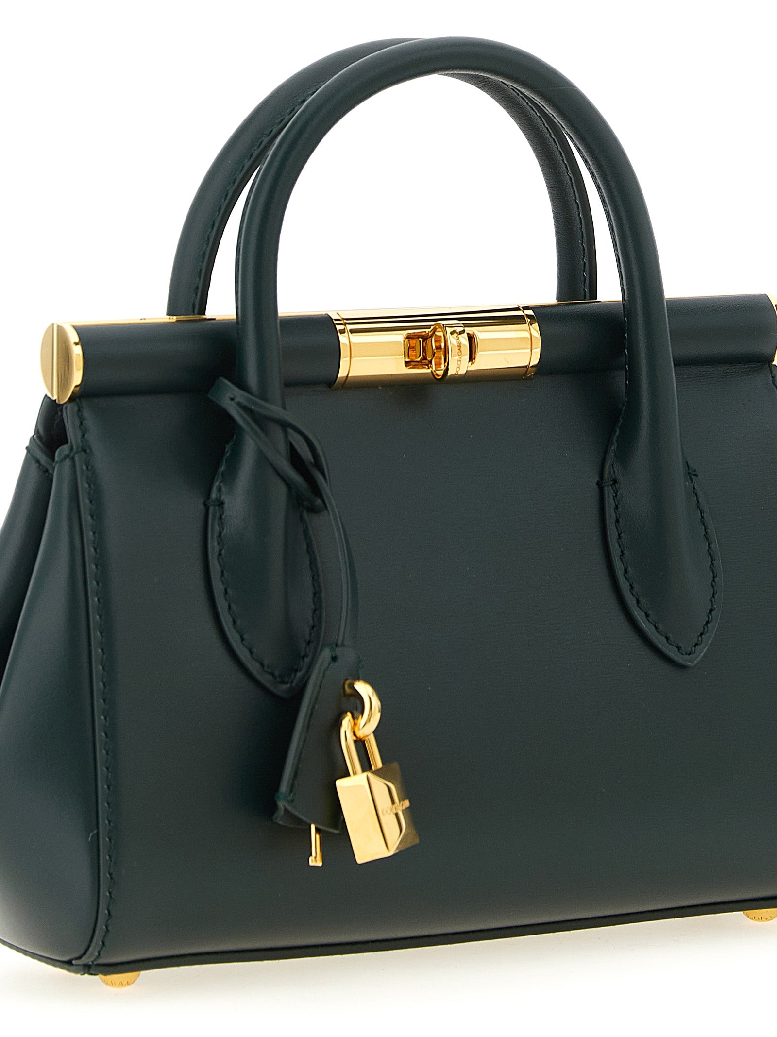 Dolce & Gabbana Green Calfskin Mini Handbag