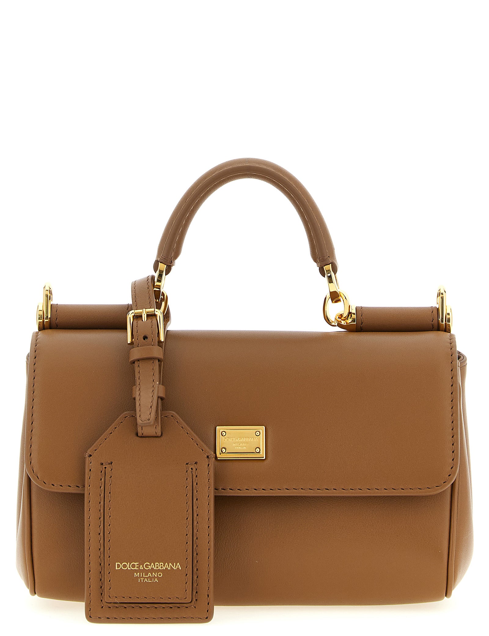 Dolce & Gabbana Brown Plongé Calfskin Mini Handbag