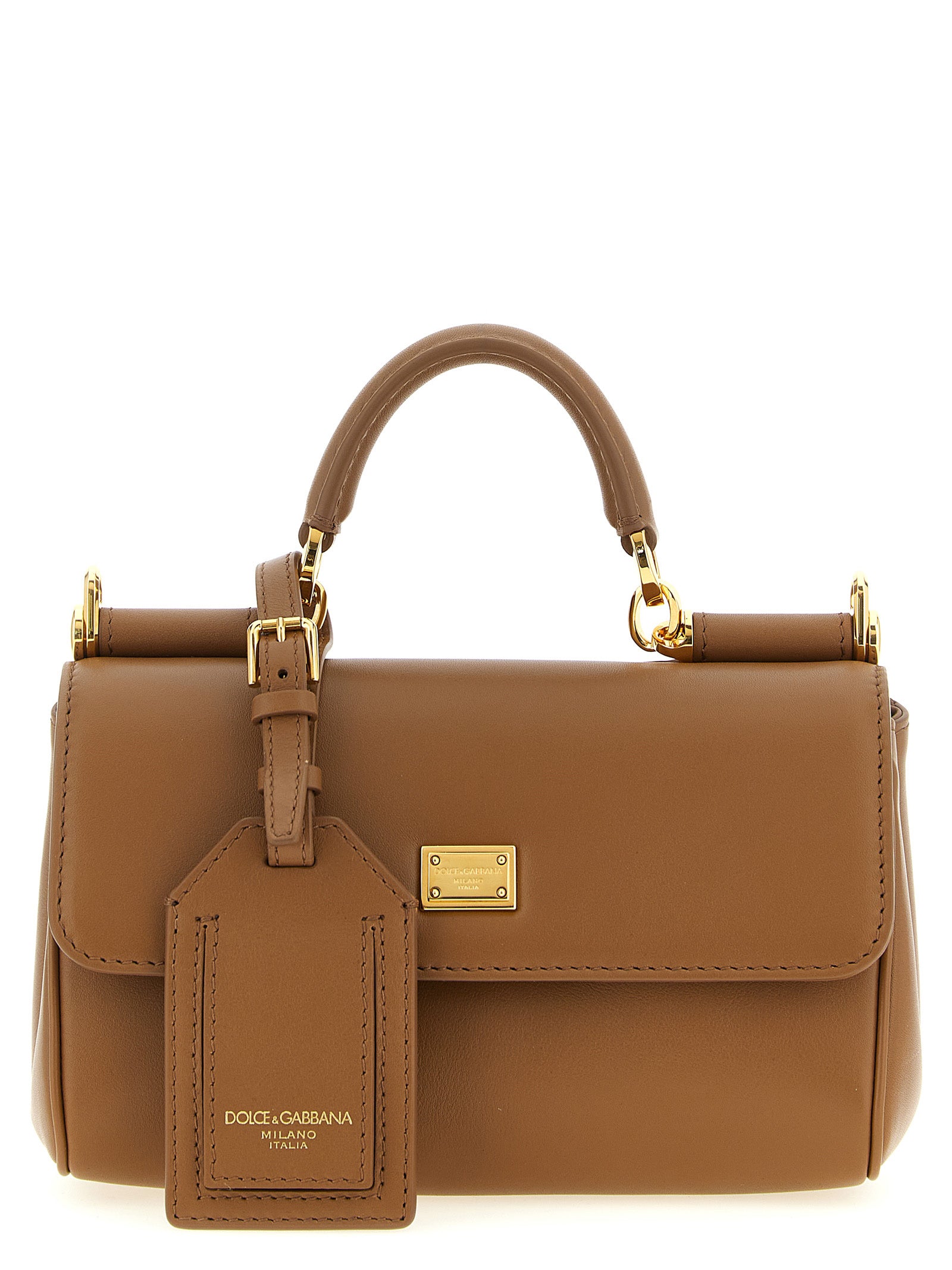Dolce & Gabbana Brown Plongé Calfskin Mini Handbag