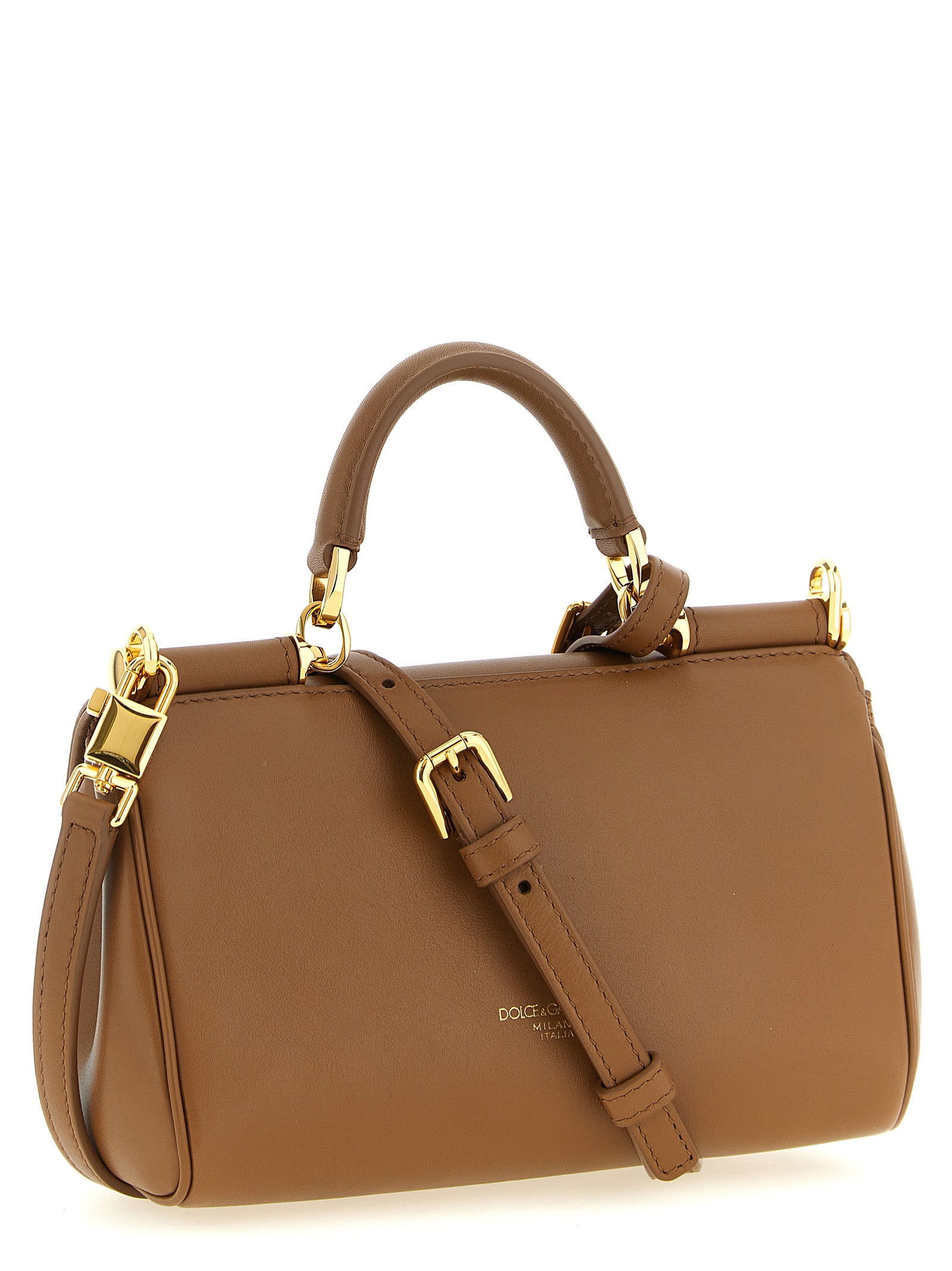 Dolce & Gabbana Brown Plongé Calfskin Mini Handbag