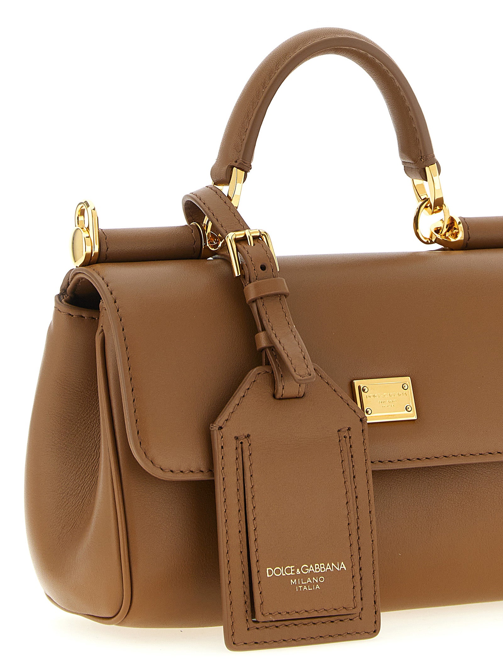 Dolce & Gabbana Brown Plongé Calfskin Mini Handbag