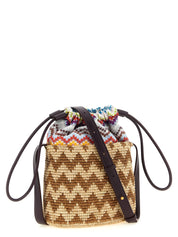 Missoni Multicolor Raffia Bucket Bag