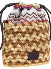 Missoni Multicolor Raffia Bucket Bag