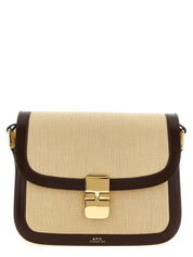 A.P.C. Beige Cotton Canvas Crossbody Bag