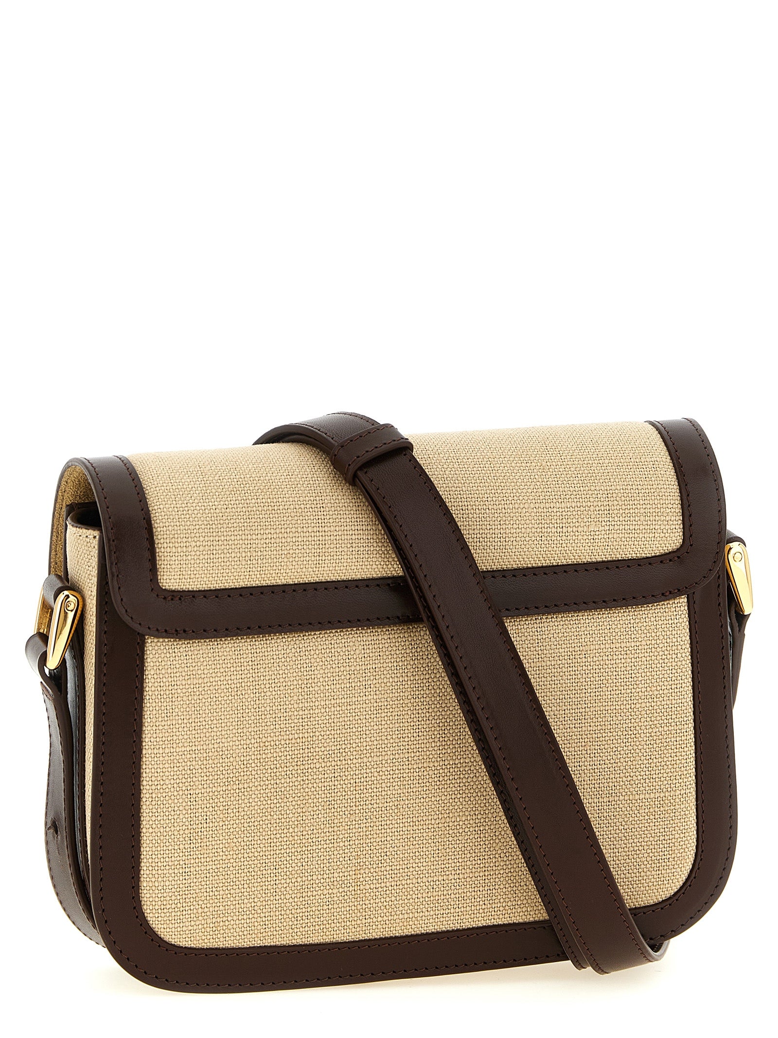 A.P.C. Beige Cotton Canvas Crossbody Bag