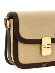 A.P.C. Beige Cotton Canvas Crossbody Bag