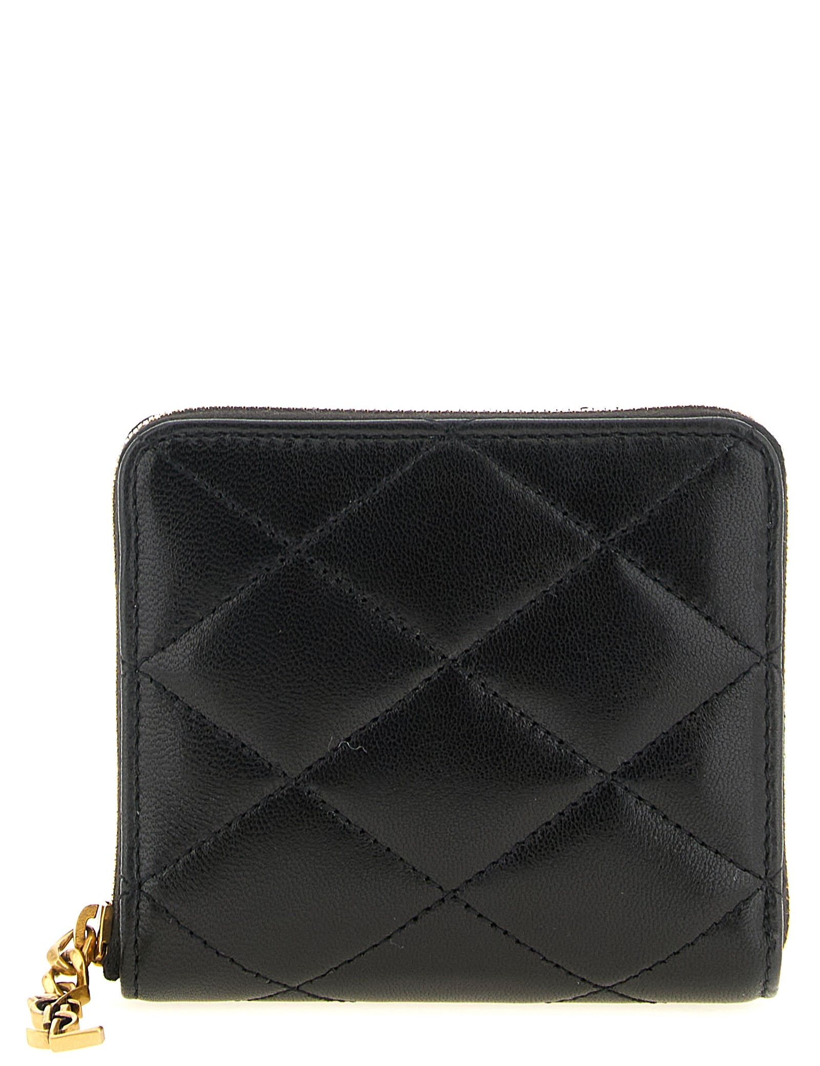 Saint Laurent Black Lamb Leather Cardholder