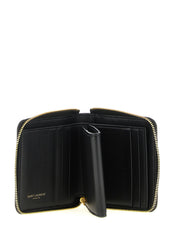 Saint Laurent Black Lamb Leather Cardholder