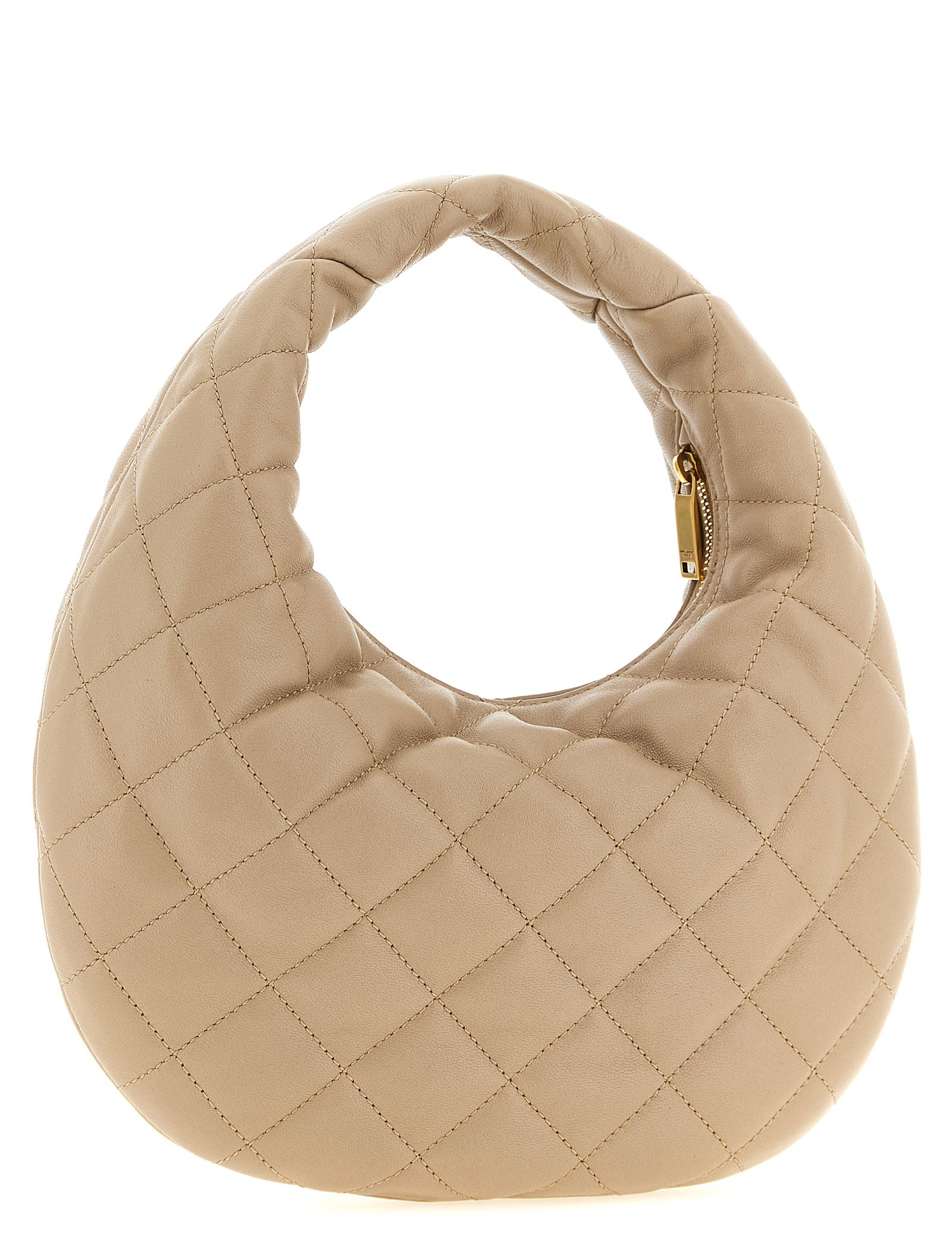 Saint Laurent Beige Lamb Leather Handbag