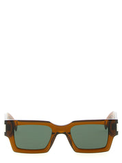 Saint Laurent Brown Acetate Sunglasses