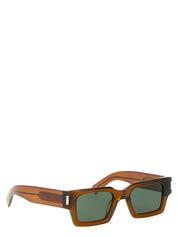 Saint Laurent Brown Acetate Sunglasses