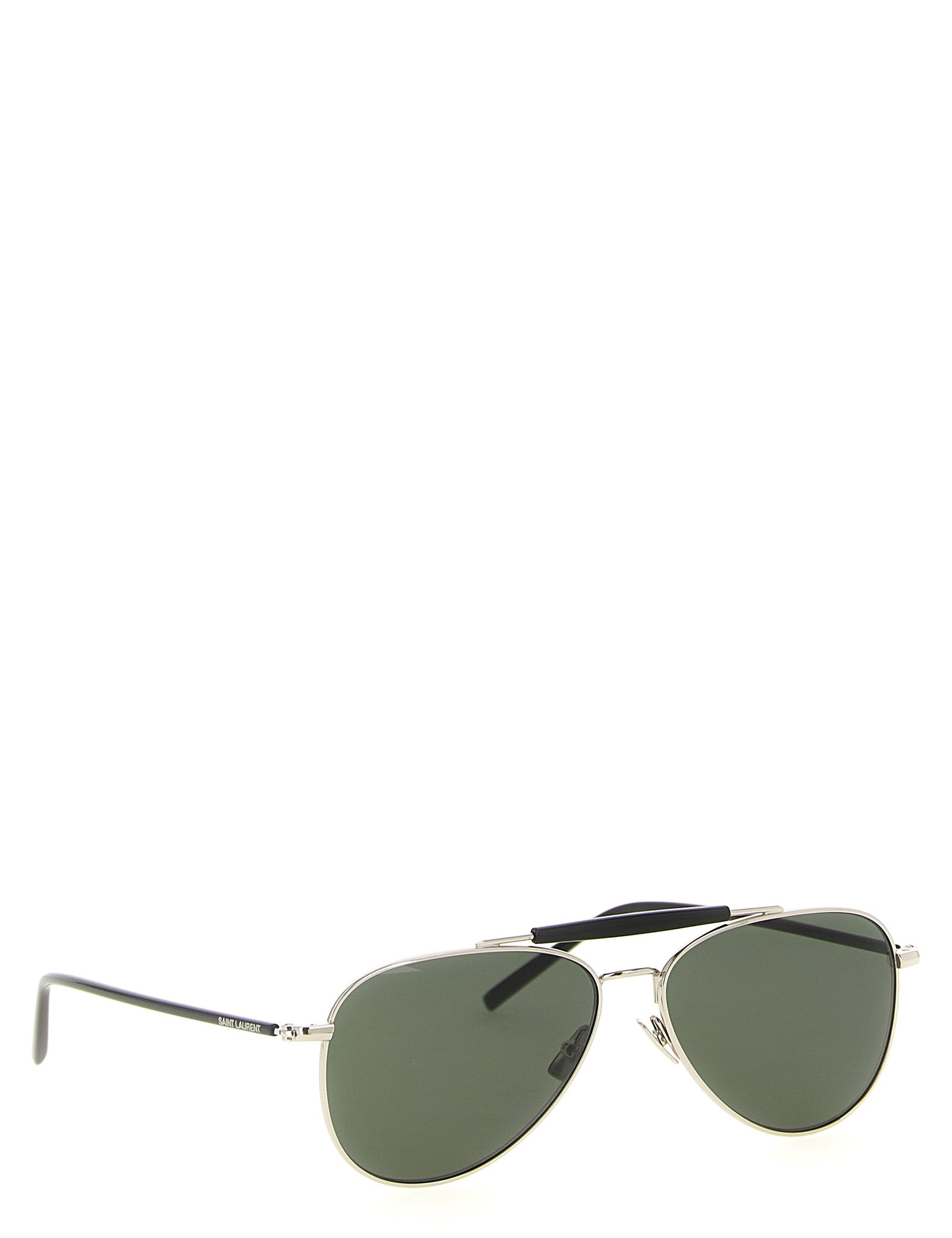 Saint Laurent Silver Acetate Sunglasses