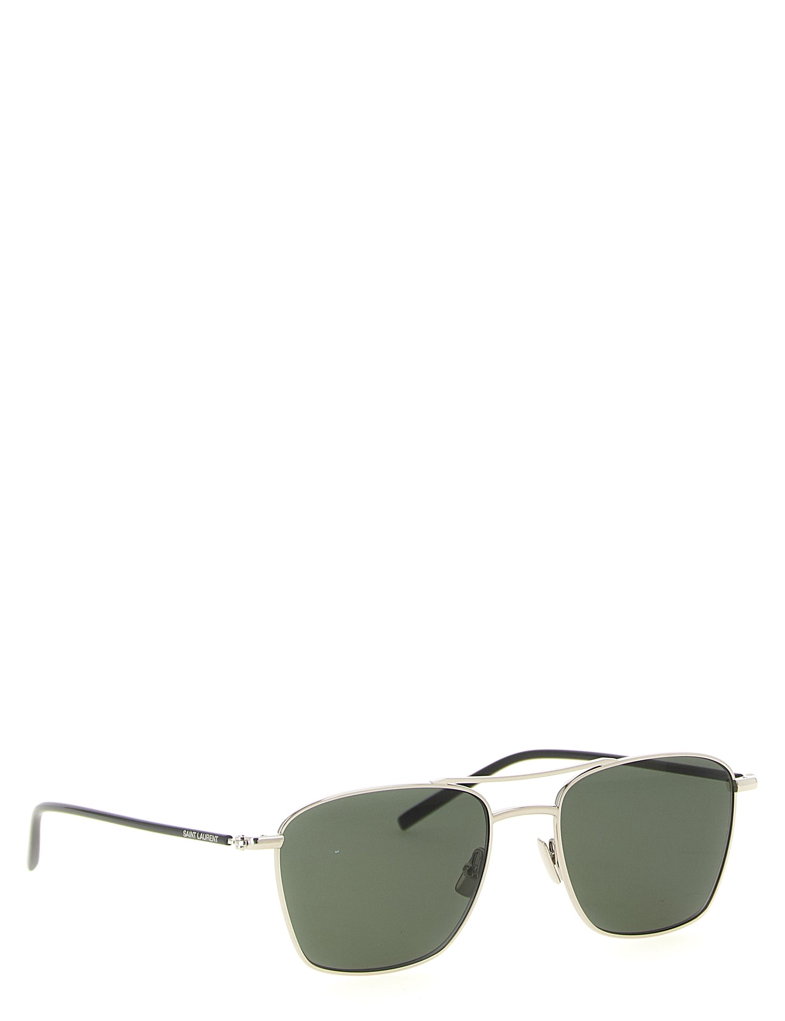 Saint Laurent Silver Acetate Sunglasses