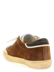 Golden Goose Brown Cowhide Low Top Sneakers