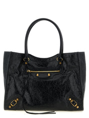 Balenciaga Black Lamb Leather Tote Bag