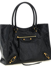 Balenciaga Black Lamb Leather Tote Bag