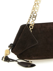 Ferragamo Brown Goatskin Shoulder Bag