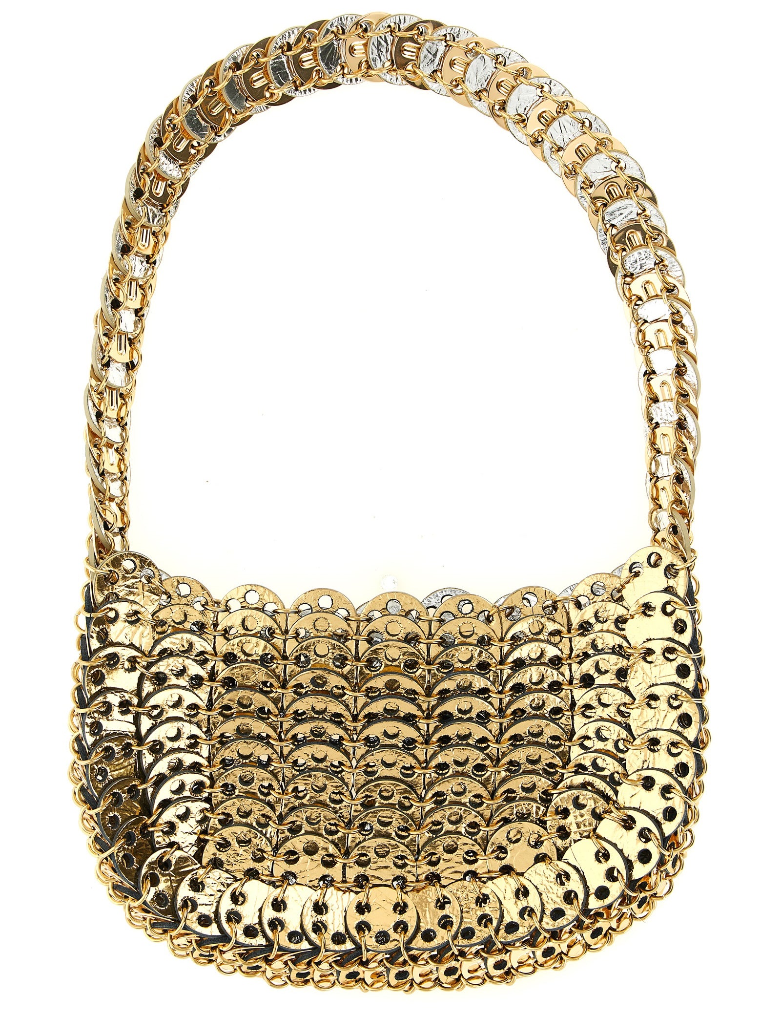Paco Rabanne Multicolor Calfskin Shoulder Bag
