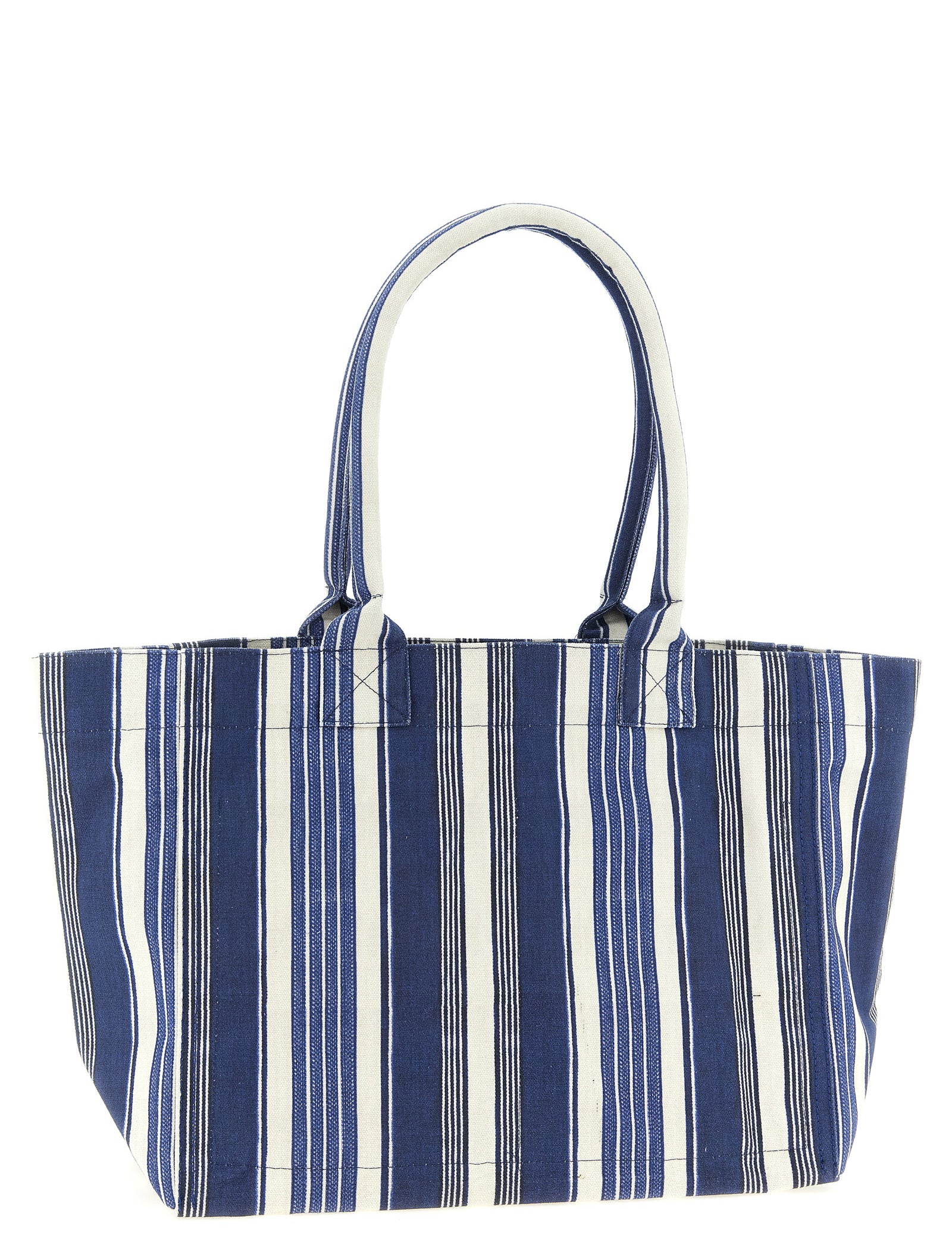 Isabel Marant Blue Cotton Canvas Tote Bag