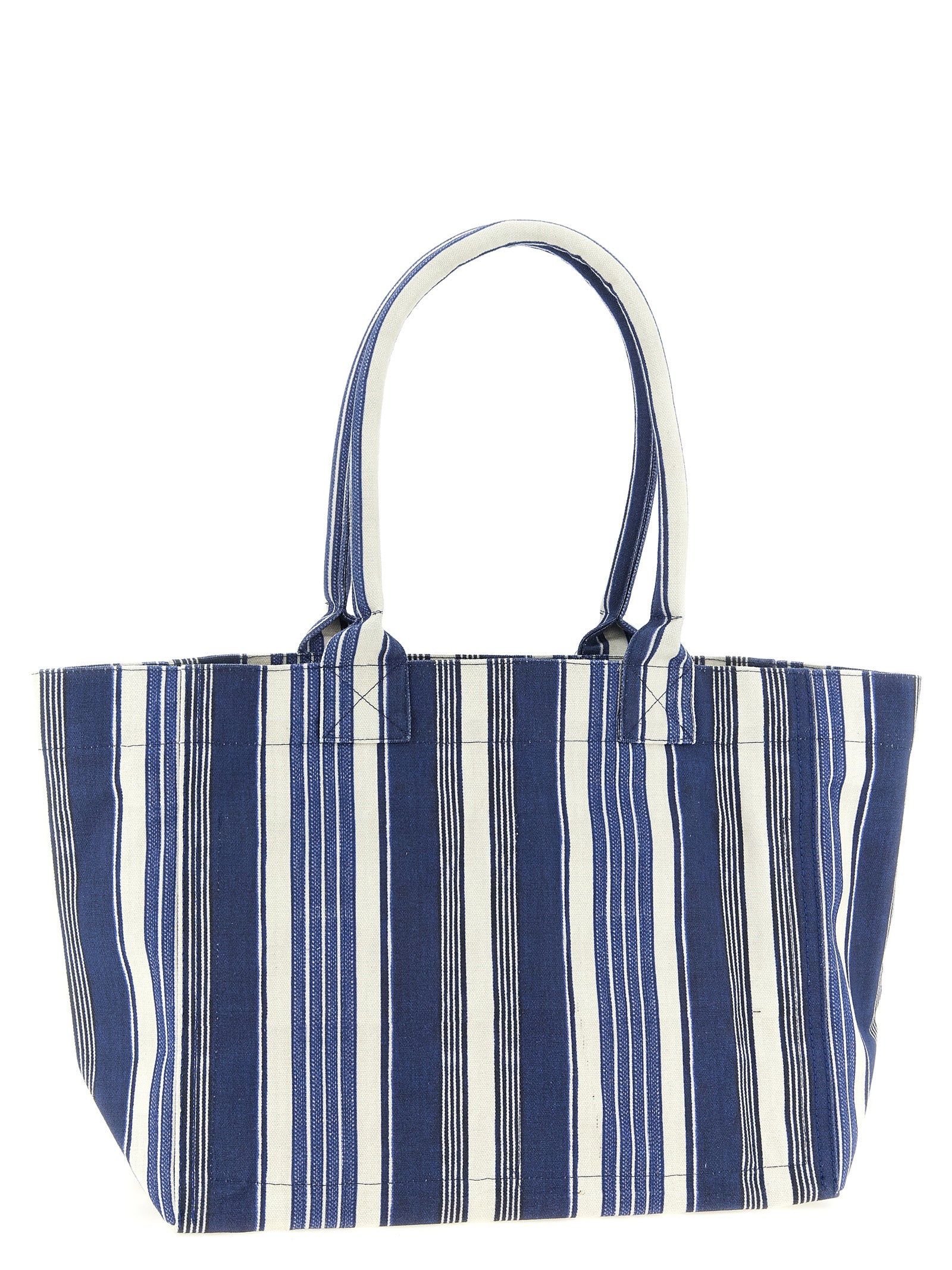 Isabel Marant Blue Cotton Canvas Tote Bag