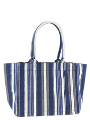 Isabel Marant Blue Cotton Canvas Tote Bag