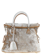Maison Margiela Silver Sheepskin Mini Handbag