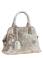 Maison Margiela Silver Sheepskin Mini Handbag