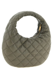 Saint Laurent Gray Lamb Leather Handbag