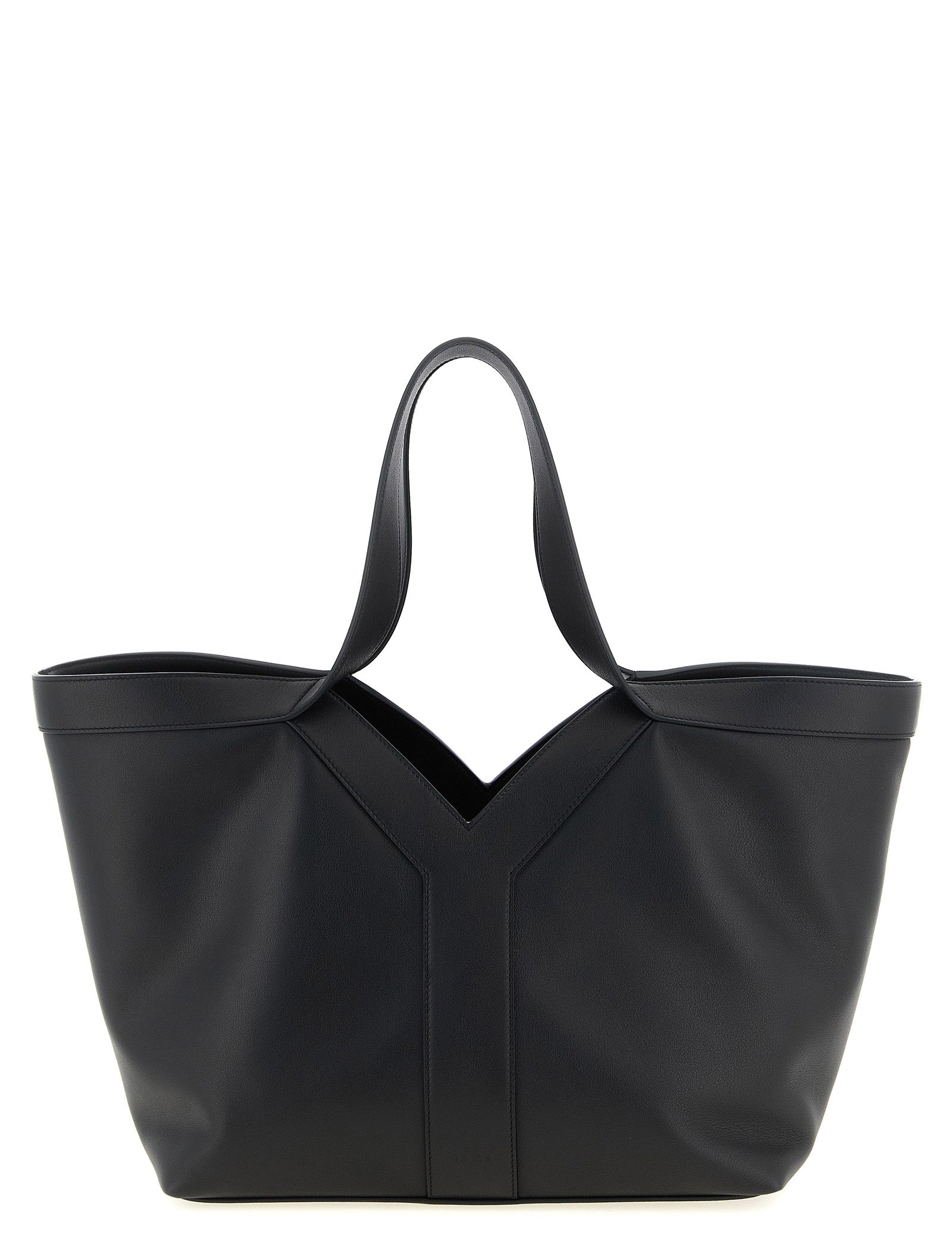 Saint Laurent Black Calfskin Tote Bag