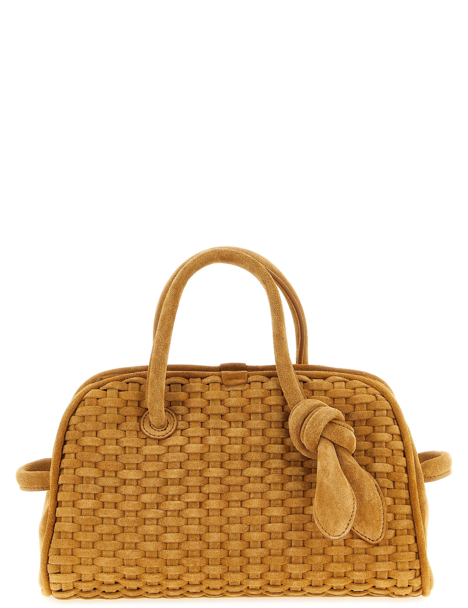 Jacquemus Beige Calfskin Bowling Handbag