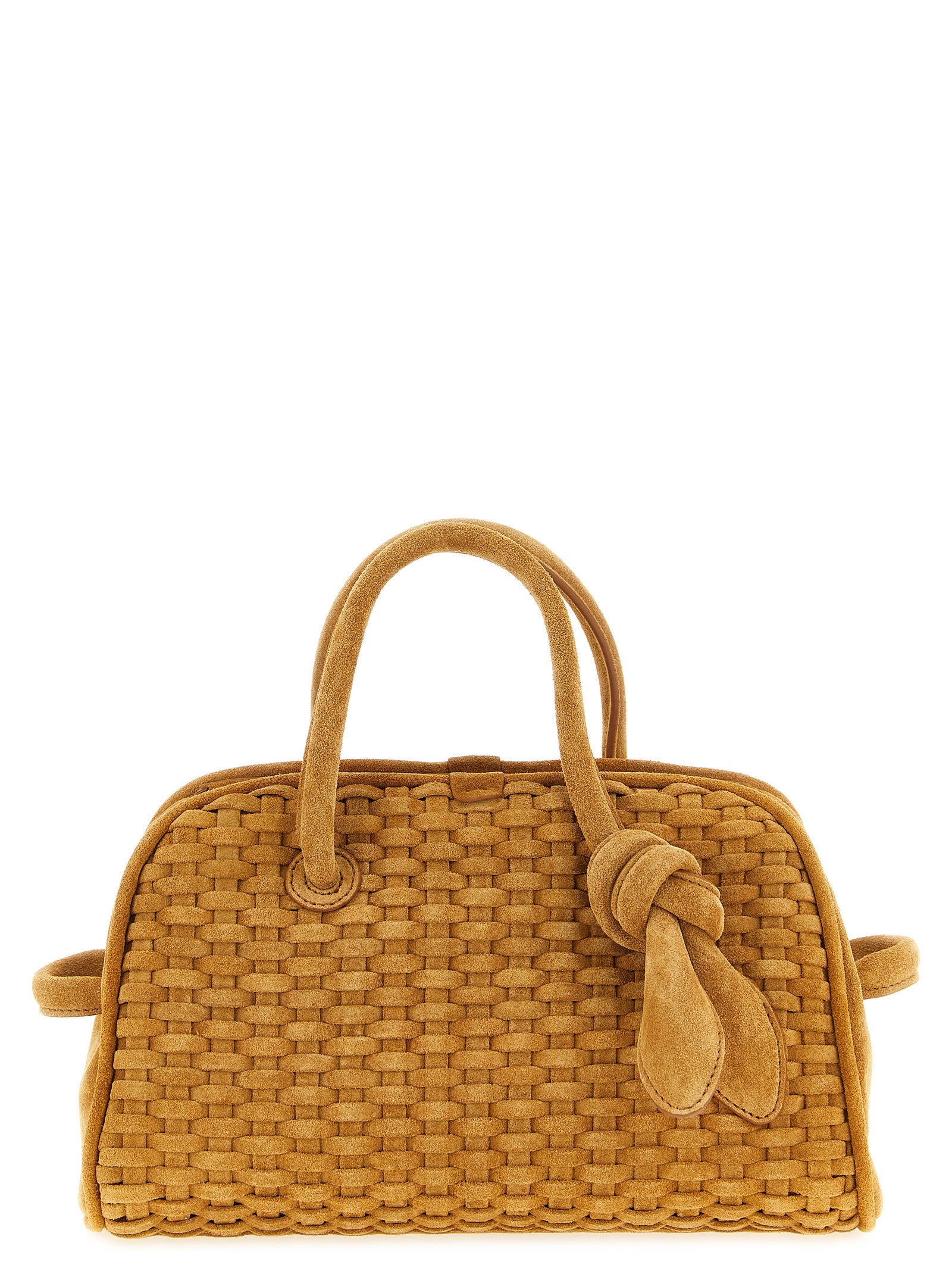 Jacquemus Beige Calfskin Bowling Handbag