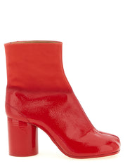 Maison Margiela Red Bovine Leather Ankle Boots