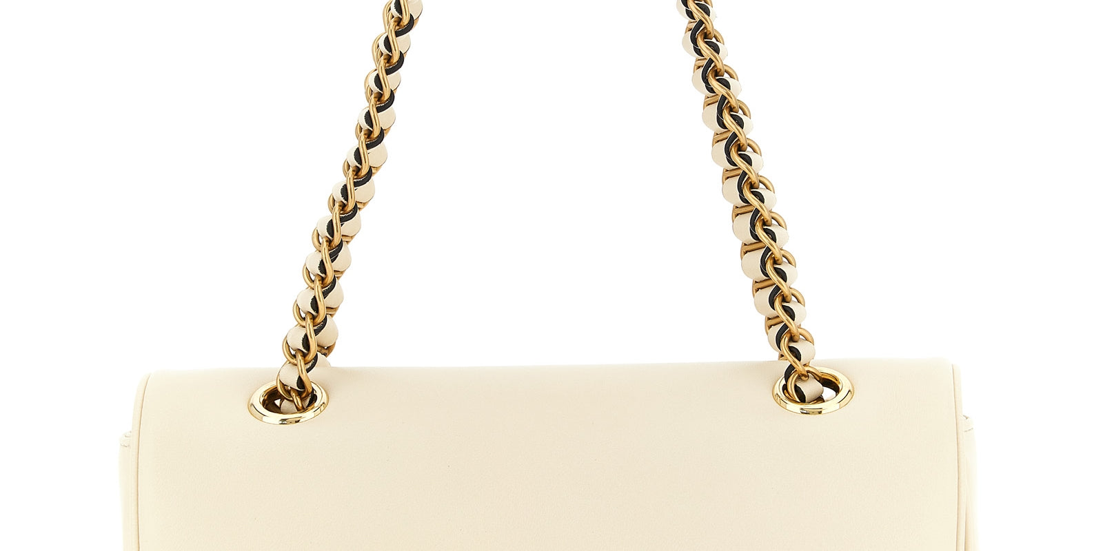 Valentino Garavani White Lamb Leather Shoulder Bag