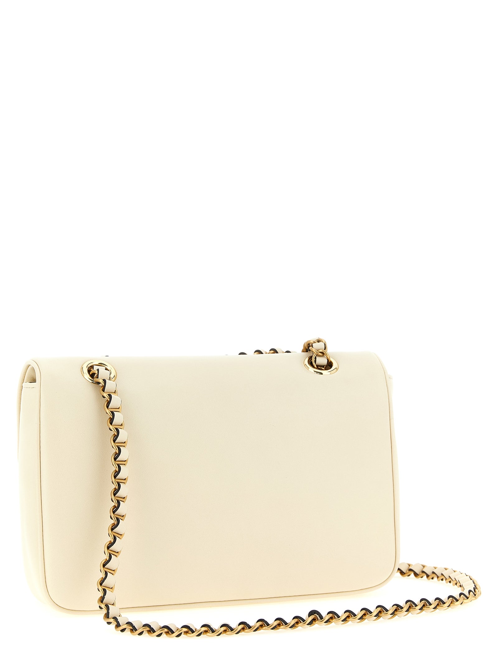 Valentino Garavani White Lamb Leather Shoulder Bag