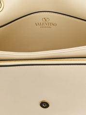 Valentino Garavani White Lamb Leather Shoulder Bag