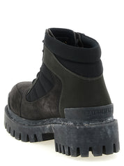 Balenciaga Brown Calfskin Ankle Boots