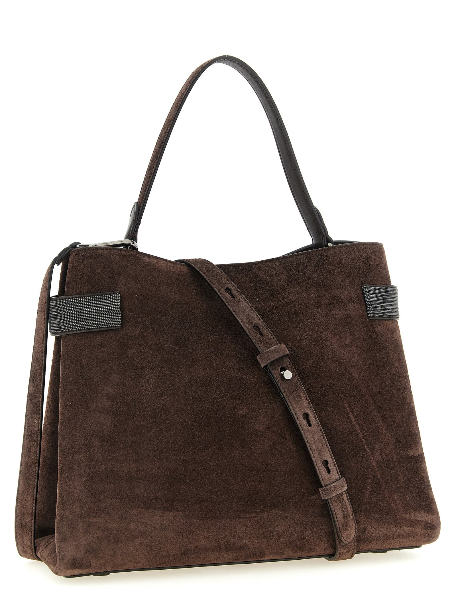 Brunello Cucinelli Brown Calfskin Handbag
