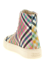 Vivienne Westwood Multicolor Cotton High Top Sneakers
