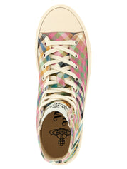 Vivienne Westwood Multicolor Cotton High Top Sneakers