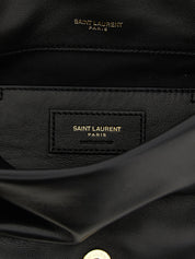 Saint Laurent Black Lamb Leather Shoulder Bag