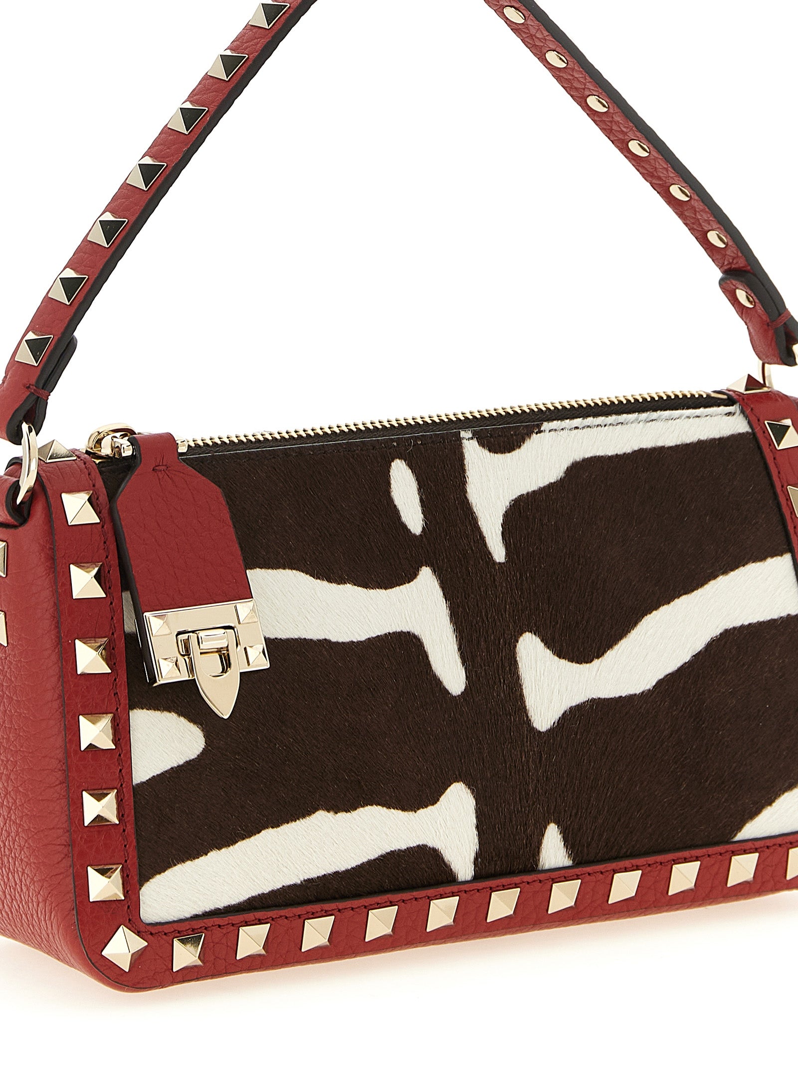 Valentino Garavani Red Calfskin Shoulder Bag