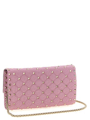 Valentino Garavani Pink Viscose Crossbody Bag