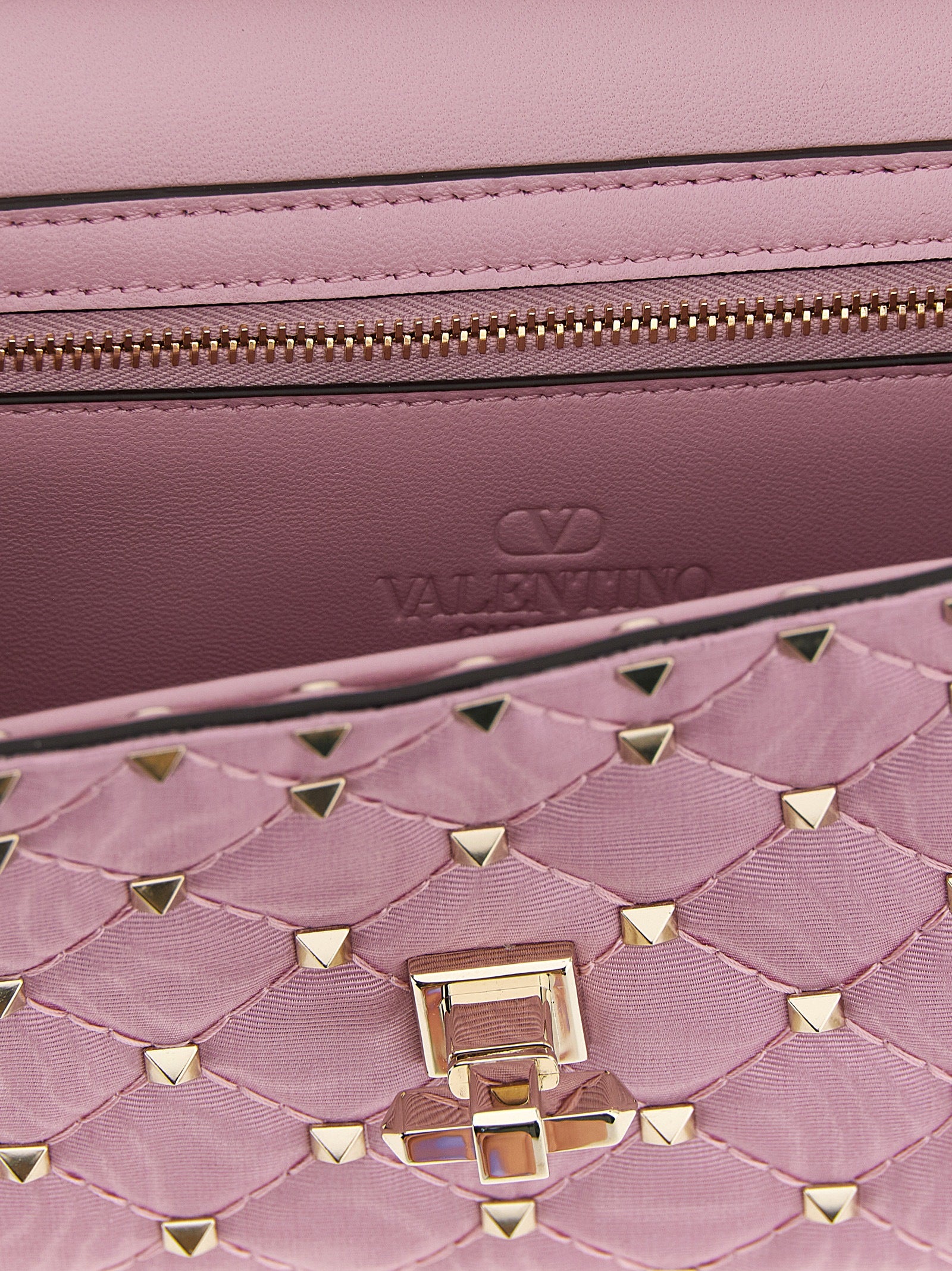 Valentino Garavani Pink Viscose Crossbody Bag