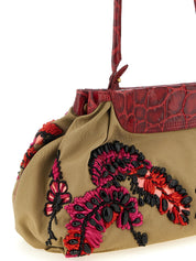 Dries Van Noten Multicolor Cotton Clutch Bag